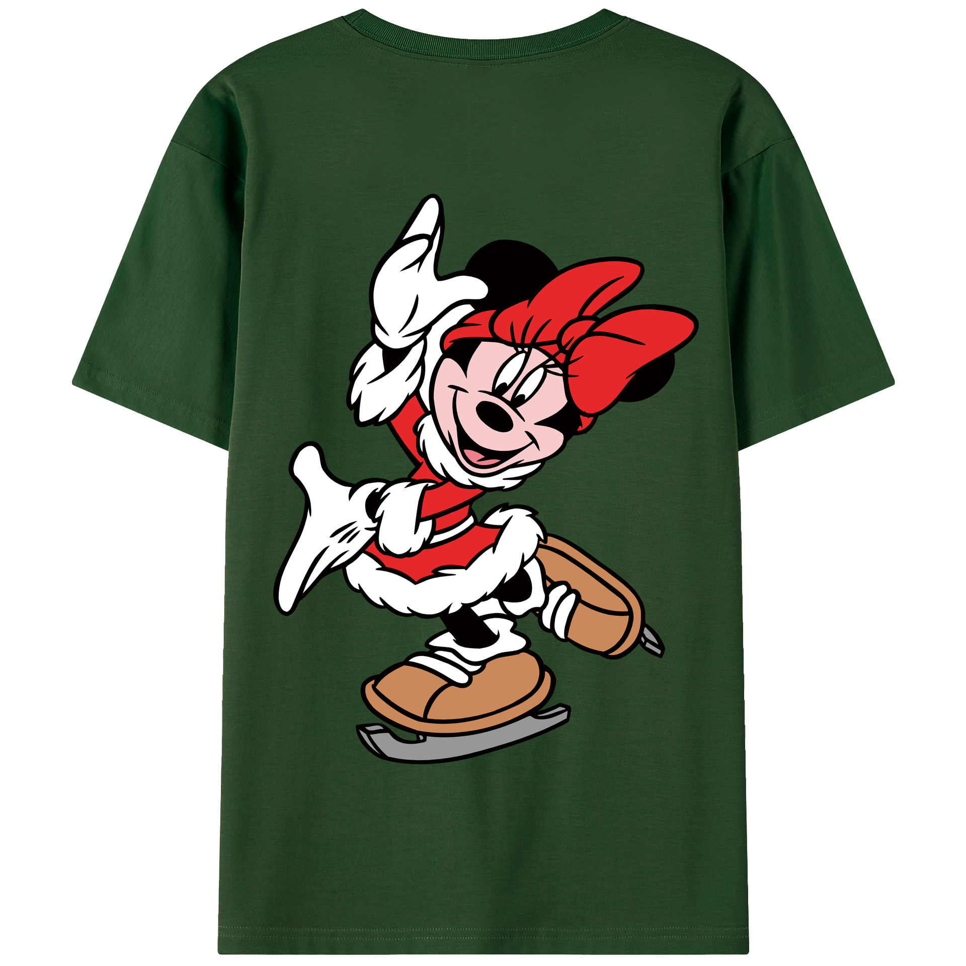 （画像用） ミッキーマウス Mickey Mouse 綿100％半袖Tシャツ（背面プリント）